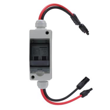 Imagem de Cryfokt Caixa de Disjuntor Solar, Confiável, 40a, Interruptor Desconexo para Fotovoltaico, Fora da Rede, para Casa, Rv, à Prova D'água, Material Abs