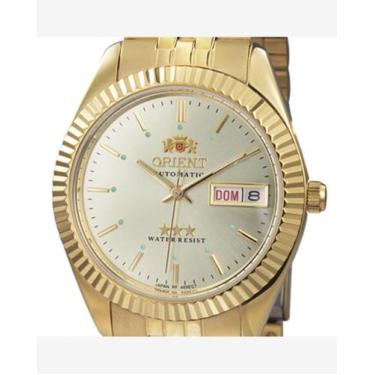 Imagem de Relógio orient masculino automatico dourado 469ec7f c1kx