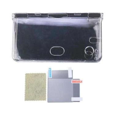 Imagem de Capa De Plástico Cristal Transparente Para NDS Lite DSi XL Com Filme P