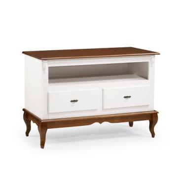 Imagem de Rack para TV Antique de Madeira com 2 Gavetas e Nicho - M560502 - Linz