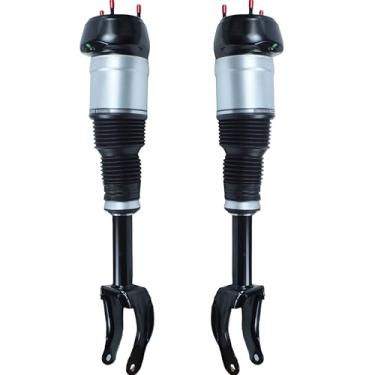Imagem de Amortecedor de suspensão a ar dianteira, esquerda e direita, 2 peças, compatível com Mercedes Benz X166 GL350 GL400 GL450 GL500 GL550 GL63 AMG, GLS320 GLS350 GLS400 GLS450 GLS5000 GLS5000 GLS55 0