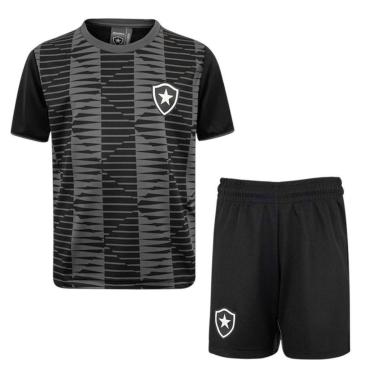 Imagem de Conjunto Braziline Botafogo Mini Craque Infantil - Preto 6-Masculino