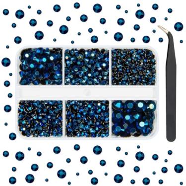 Imagem de Strass de resina para artesanato deslumbrante, 2 mm, 3 mm, 4 mm, 5 mm, 6 mm, pedras lisas, pedras, diamantes, cristais, pingentes para unhas, canecas de maquiagem, copos, garrafas, artesanato, roupas