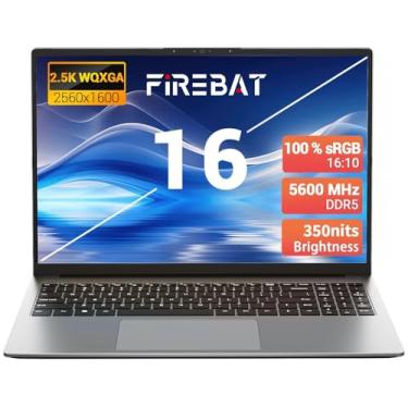 Imagem de FIREBAT Ultrabook para laptop, AMD Ryzen7 H255, 40.6 cm 2560x1600 QHD, teclado retroiluminado, placa de vídeo Radeon 780M, RAM DDR5 5600MHz, SSD PCIe, portátil para estudantes/casa/negócios/estação de
