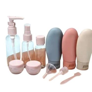 Imagem de Kit de Viagem 11 Frascos Recarregaveis Para Shampoo, Condicionador, Sabonete, Creme, Alcool em Gel, Maquiagem e Cosmeticos em Geral – Premium