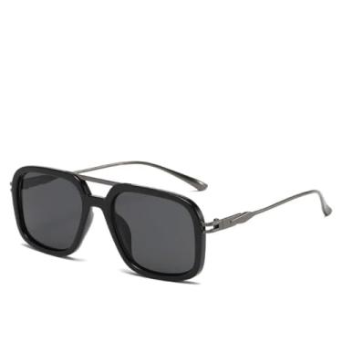 Imagem de VFDHN Óculos de Sol Grandes Retrô Femininos com Armação de Liga Metálica, Luxo Vintage, Lentes Degradê, Masculino e Feminino (TYJ365-5)