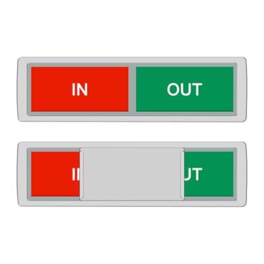 Imagem de Indicador de entrada e logomarca deslizante para sala de aula, banheiro, porta de escritório, restaurantes, lojas, 18 x 5 cm, prata
