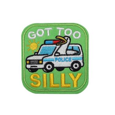 Imagem de Ruoming 1 peça de adesivos de animais com gancho e laço bordado tático militar nacional (ganso de batalha 3)