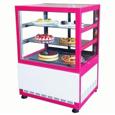 Imagem de DBR1.0 - Balcão Refrigerado para bolos e doces 1,0m Rosa - 127V - Omeg