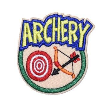 Imagem de Ruoming 1 PÇ Emblema bordado de frase com aplique de crachá de ferro na costura (5,8 x 5,3 cm)