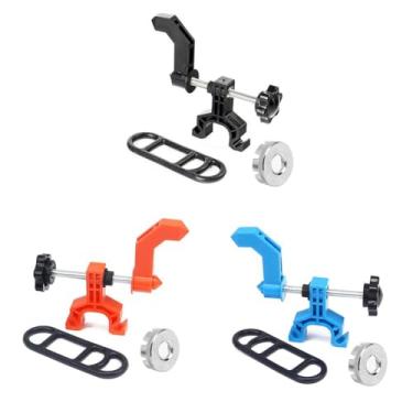 Imagem de Mini suporte de roda de bicicleta ferramentas de ajuste de aros de bicicleta ferramentas de reparo de roda de bicicleta de estrada com chave inglesa acessórios de ciclismo (preto)