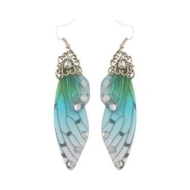 Imagem de Brincos De Asa De Borboleta Kimetsu No Yaiba Para Mulheres, Joias De C