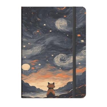 Imagem de Caderno GATO CAPA DURA CRIATIVA – Criativo 160 Páginas Anotações Bullet Journal - 21x14, Ideal para Anotações e Bullet Journal(GATO PINTURA SOLITARIO,COM pauta (para Escrever))