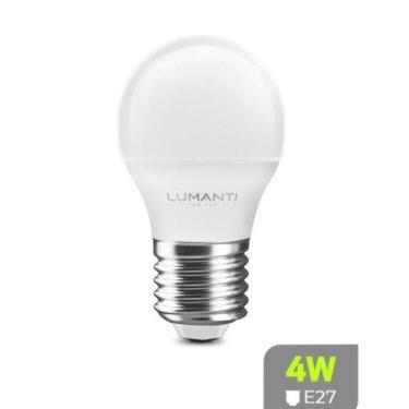 Imagem de Lampada Led Bolinha Leitosa Lumanti G45 4w 2400k E27 Ambar - Lumantti