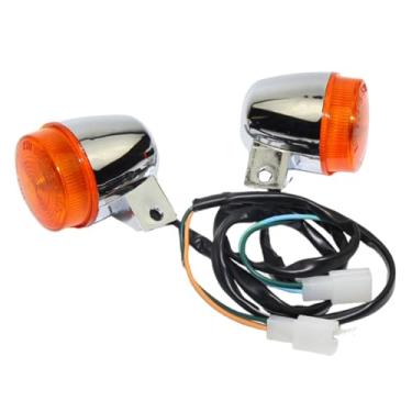 Imagem de JicSuXi 2x Luzes de Seta para Motocicleta, Luzes Indicadoras Esquerda e Direita, Acessório Prático e para Substituição de Piscas de Motocicleta