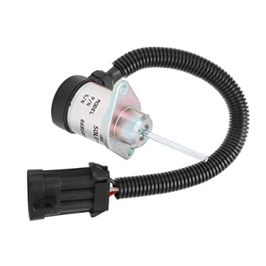 Imagem de Hyuduo Válvula de Corte da Bomba de Combustível Solenóide de Parada do Motor Com Sensor de Alta Precisão para 1G925 60011 1503ES 12A5UC4S OEM 6691498 12V DC