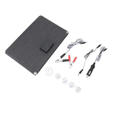 Imagem de TOPINCN Carregador de Painel Solar de 40 W, Painel Solar Monocristalino ETFE Dobrável Com Portas USB Duplas de 5 V Carregamento Rápido para Viagens de Acampamento Ao Ar Livre