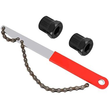 Imagem de QKURT Kit de ferramentas de remoção de cassete de bicicleta, 3 peças de ferramentas de corrente de bicicleta com anel de bloqueio de cassete para correntes de velocidade de 7, 8, 9, 10, 11, 12 - com