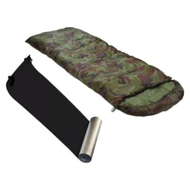 Imagem de Saco de Dormir,Camping,PortáTil e DobráVel，Completo com Bolsa de Armazenamento，a Faixa de Temperatura para RetençãO de Calor é de 5 a 12 Graus，Adequado para Acampar e Fazer Caminhadas(Camuflado)