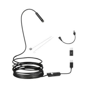 Imagem de Câmera Endoscópica À Prova d'Água Micro USB Tipo C Para Inspeção De Ca