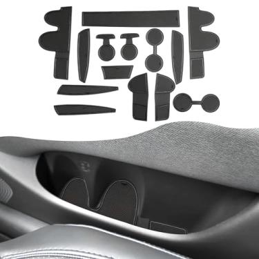 Imagem de SXCY Para tapetes de porta Hyundai Palisade 2026 [apoio de braço de dois lados de 7 assentos apenas] para acessórios Hyundai Palisade 2026 inserções de suporte de copo forro de console de porta-copos