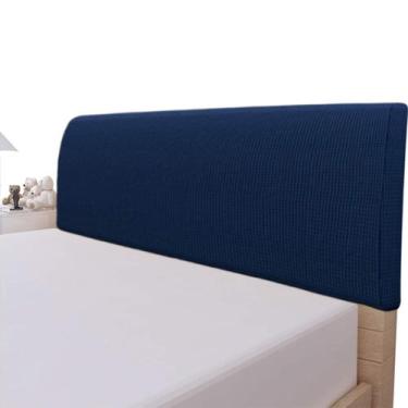 Imagem de Capa de cabeceira de cama Easy-Going Queen Navy Elastic Jacquard