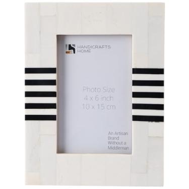 Imagem de Handicrafts Home Molduras para fotos 10 x 15 cm – decoração de parede e mesa estilo vintage, porta-retratos de casa de fazenda para diploma e decoração de parede, lado