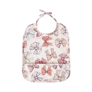 Imagem de Babador Ajustável Impermeável De PU Para Crianças, Avental Macio Sem M