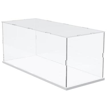 Imagem de DuvinDD Capa de exibição de acrílico para Technic 10262 Kit de construção de carro, caixa de acrílico à prova de poeira para coleção de brinquedos em escala de modelo, capas de exibição transparentes de bancada para colecionáveis
