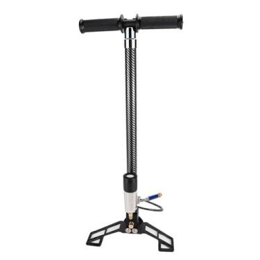 Imagem de 300bar 30mpa 4500psi bomba PCP operada à mão 4 estágios para mini compressor de ar de alta pressão para carro bicicleta pcp