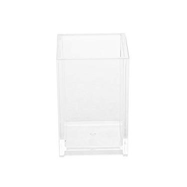 Imagem de Porta-pincéis de maquiagem, organizador de cosméticos, estojo de armazenamento de caneta de unhas de acrílico transparente para banheiro, sala de estar