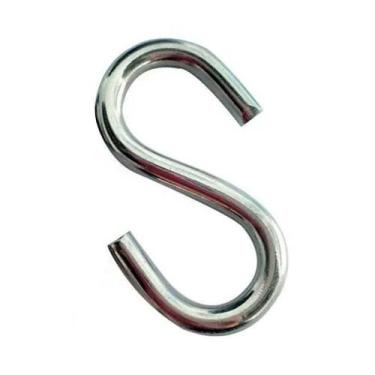 Imagem de Gancho Em S Aço Inox 6 Mm Para Barra De Utensílios Cozinha - Abrolhos 