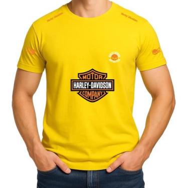 Imagem de Camiseta Camisa Adulto Feminina Masculina Algodão Harley Davidson MD3 