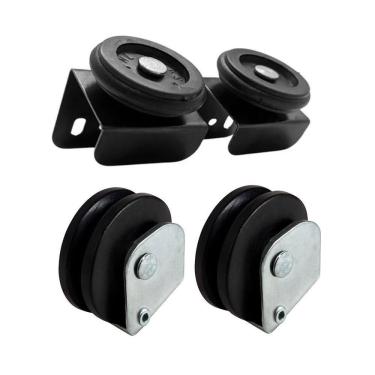 Imagem de Kit Roldana Inferior E Superior Para Janela Correr Aço 37Mm