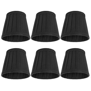 Imagem de AYNEFY Abajur de Candelabro Pequeno Abajur 6 Peças Doméstico Moderno E14 Com Clipe Em Tecido Mini Barril Substituição para Lustre Piso Parede Tampa da Lâmpada de Cabeceira