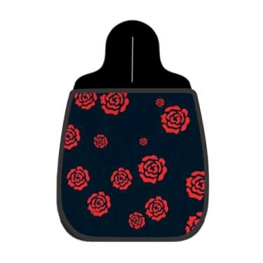 Imagem de Lixeira De Carro Organizador Lixinhocar Rosas Vermelhas Fundo Marinho