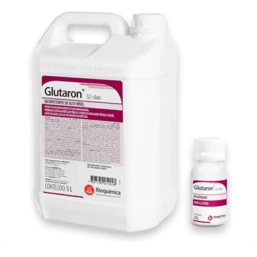 Imagem de Desinfetante Glutaron 2% Glutaraldeído, 32 Dias, Líquido, Galão de 5 Litros