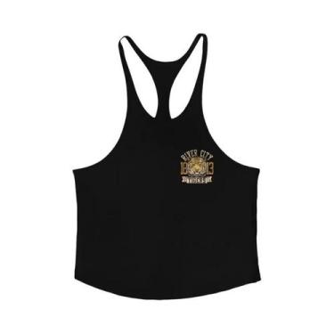 Imagem de Camiseta Regata Masculina De Algodão Com Estampa De Tigre, Estilo Y, R