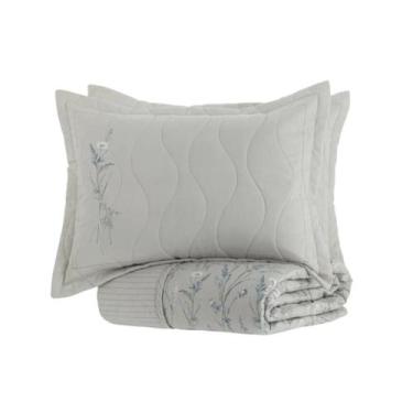 Imagem de Cobre-Leito Queen Kacyumara Algodão Egípcio Satinee 3 Peças - Capricho