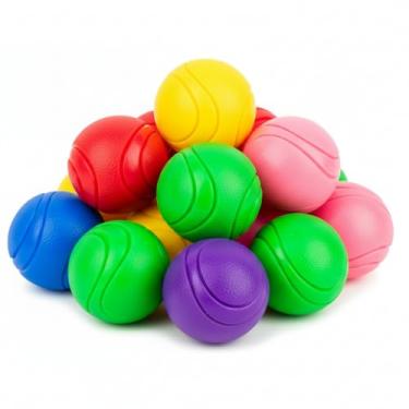 Imagem de Petite Paws Bolas para cães SuperFetch de 3,8 cm - Brinquedos barulhentos para cães pequenos e filhotes - Bolas de borracha para buscar, treinar, dentição, tédio e brincar sozinho - pacote com 12