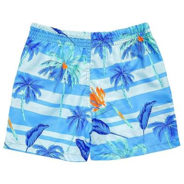 Imagem de Shorts Juvenil Look Jeans Tactel - AZUL TURQUESA - 8-Masculino