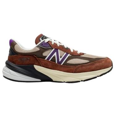 Imagem de New Balance Tênis masculino Made in USA 990v6, Marrom, 42