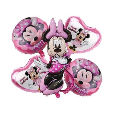 Imagem de Balões De Folha Da Minnie Para Decoração De Festa De Aniversário Infan