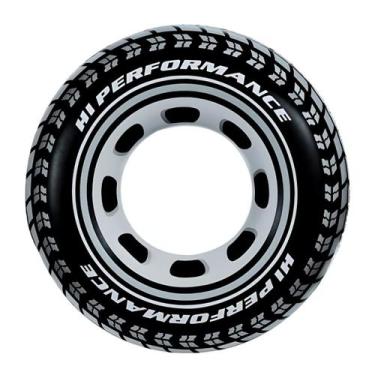 Imagem de Boia Poltrona Inflável Flutuante Para Piscina Verão Pneu Radical Preta