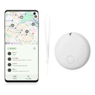 Imagem de Rastreador Com Gps Mini Smart Compatível com Android Localizador Portátil Para Pets Idosos Objetos Carros Motos Homologado Anatel Branco