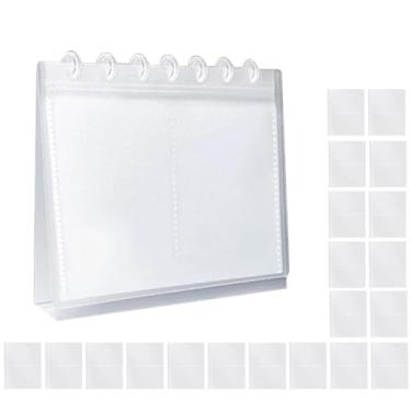Imagem de Álbum de Fotografias - Porta-Fotocartões Com Páginas De Recarga - Álbum De Fotos Em Formato De Calendário De Mesa | Para Quarto Sala De Estar Mesa De Cabeceira Das Mães Casamento