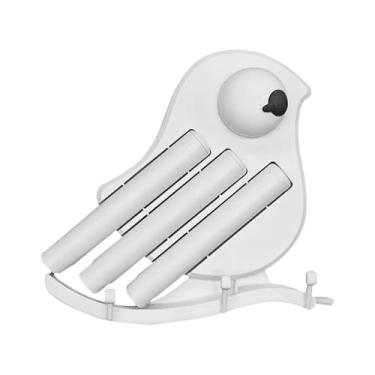 Imagem de Escova de limpeza de cabeça de chuveiro - esfregão com ganchos, suporte em forma de pássaro, uso seco e molhado, ferramenta de limpeza de cabeça de chuveiro com ganchos | para orifício de telefone