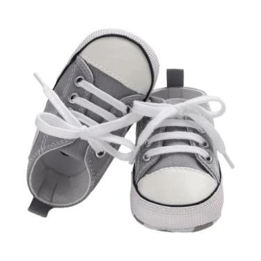 Imagem de Tênis Clássico Unissex Para Bebês Em Lona, Solas Macias Antiderrapante