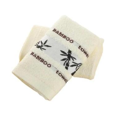 Imagem de Toalhas De Mão De Fibra De Bambu Naturais, Frescas, Bordadas, Macias E