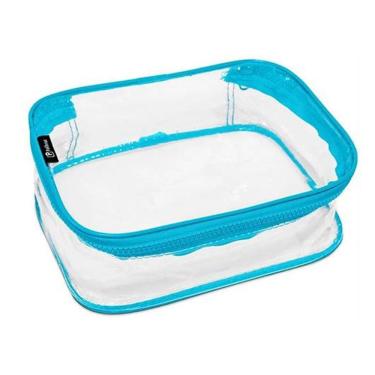 Imagem de Estojo BOX PVC Colors Cristal Azul